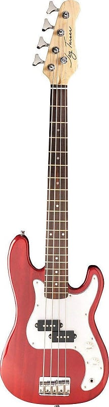 Jay Turser 3/4 Transparent Red Bass Guitar image 1