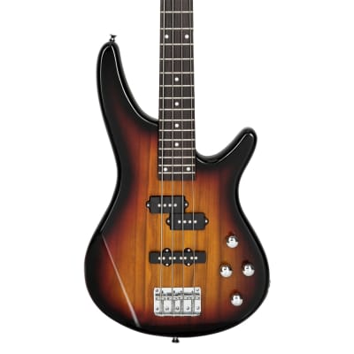 Glarry GIB Bass Guitar Full Size 4 String Sunset image 3
