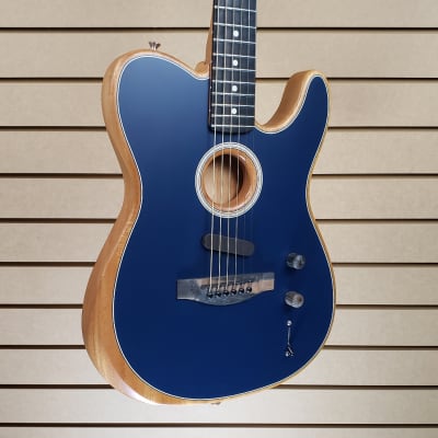 Fender Acoustasonic Telecaster in *NEW* Steel Blue w/Gig Bag + FREE Shipping image 3