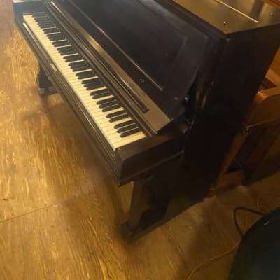 Steinway & Sons upright grand piano model V image 4