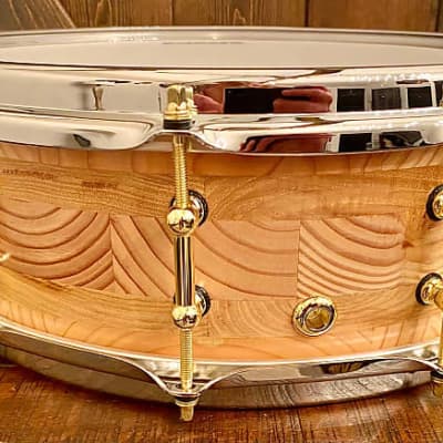DrumPickers 14x5” Heirloom Classic Snare Drum in Natural Gloss image 3