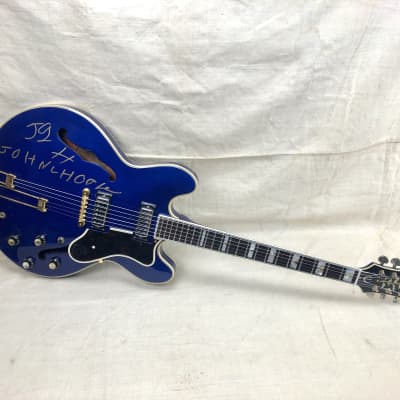 Vintage 1969 Epiphone Sheraton Signed by John Lee Hooker Refinished Blue 1960's image 1