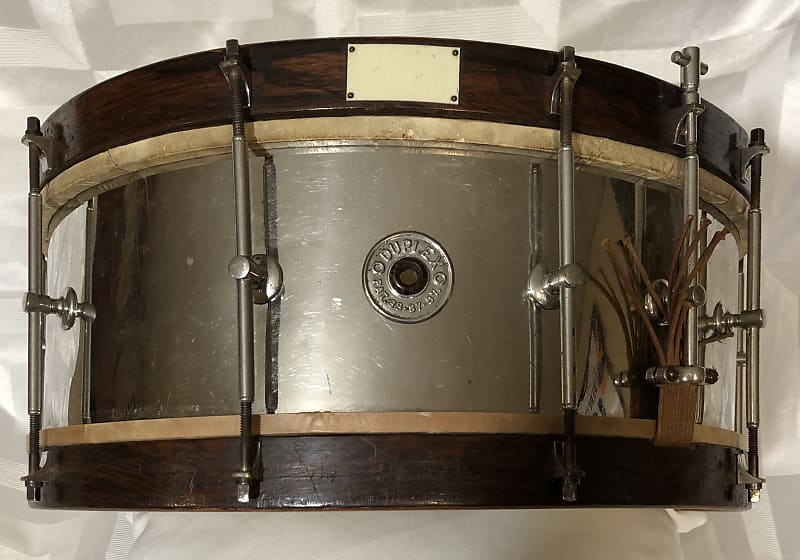 Duplex 1920’s/30’s RARE Aluminum Snare Drum image 1