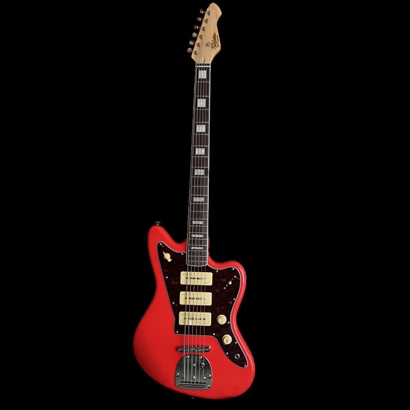 Revelation RJT-60B Fiesta Red 6 String Electric Guitar/Bass image 1