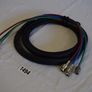 CANAR  LV-615 BNC / BNC 3-Ch. 75ohm Component Video Coaxial Snake Cable 10' #1494 image 2