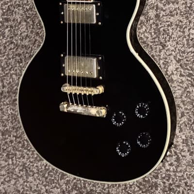 Epiphone Les Paul Custom Ebony black and gold electric guitar ohsc image 1