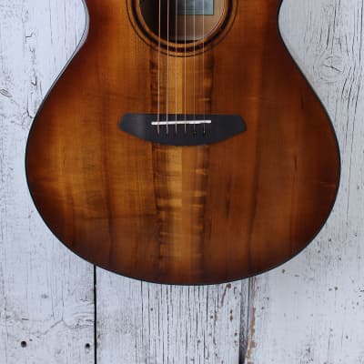 Breedlove Exotic S Concert Amber CE Acoustic Electric Guitar Amber Burst for sale