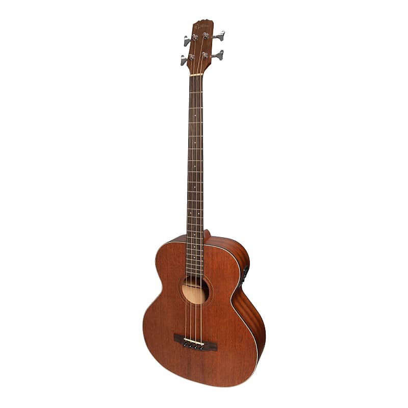 Martinez 'Natural Series' Left Handed Solid Mahogany Top Acoustic-Electric Bass Guitar (Open Pore) image 1
