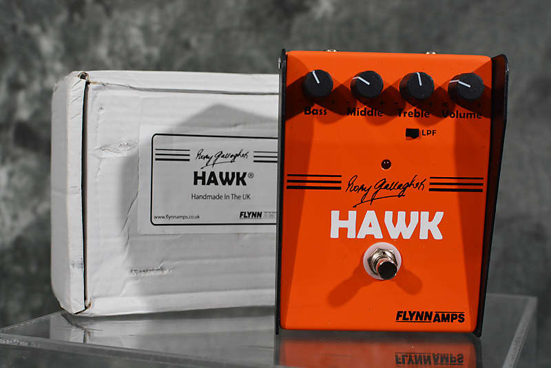 Flynn Amps Hawk Booster Rory Gallagher Signature drive Pedal w Box