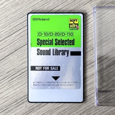 Roland D-10 / D-20 / D-110 Voice ROM Data Card // Soft & Soft 2 Campaign Special Selected Sound Library // VERY RARE JAPAN ONLY CARD
