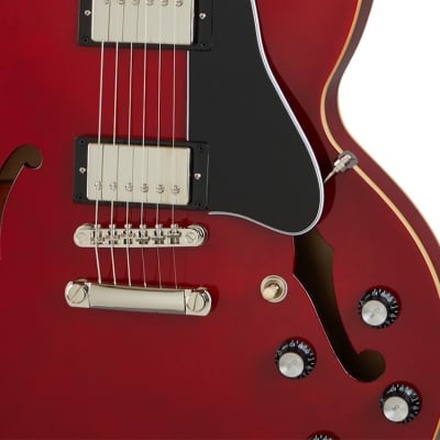 Epiphone ES-335 Semi-Hollow Electric Guitar - Cherry image 5
