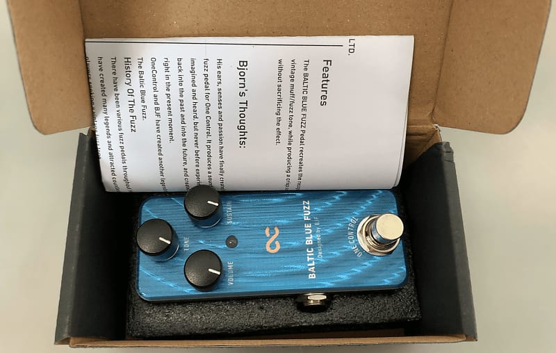 One Control Baltic Blue Fuzz Pedal Reverb Australia