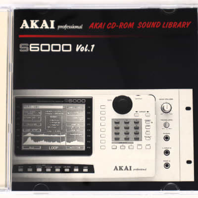 Akai CD-Rom Sound Library S6000 Vol.1 Akai S5000/S6000 Format Sample Library/Sound Library/Sampling CD 1999