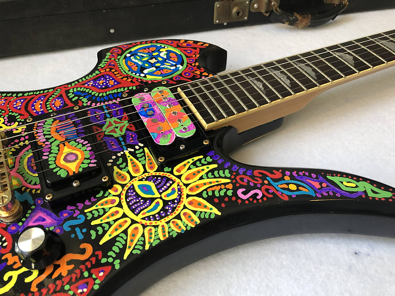 SALES*Fernandes MG Electric Guitar(松本秀人モデル)Hide Matsumoto Collection  X-Japan Black and Hand-painted