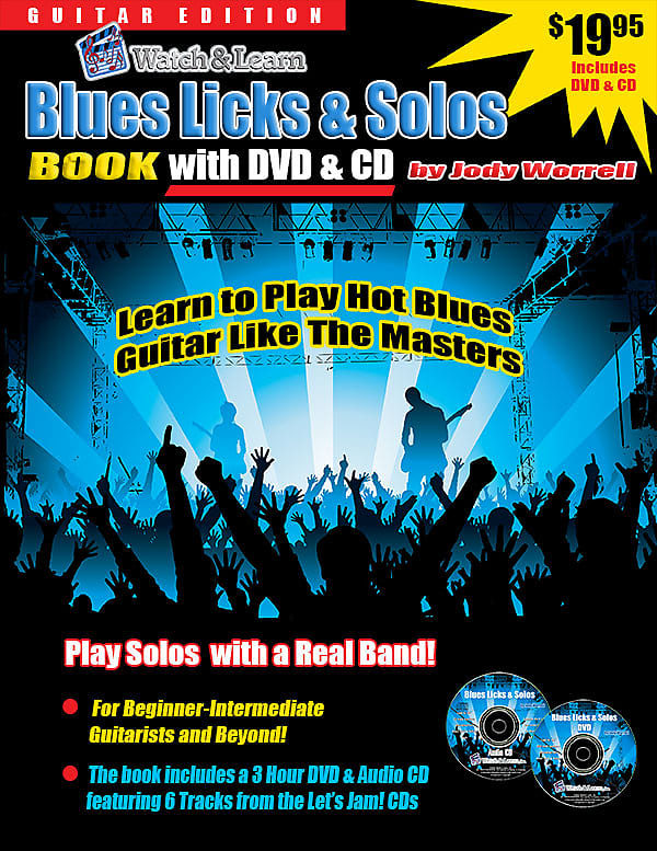 Blues Licks & Solos Book W/DVD & CD! image 1