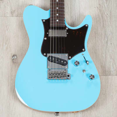 Ibanez TQMS1 Tom Quayle Signature Guitar, Rosewood Fretboard, Celeste Blue image 2