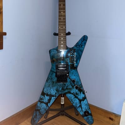 Blue Lighting Bolt Electric guitar Dimebag Darrell ML Dean (Chinese Copy)  2021 | Reverb