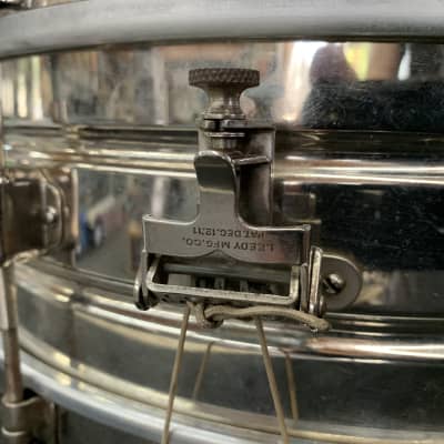 Leedy Utility Snare Drum 5x14 30's Nickel Over Brass image 17