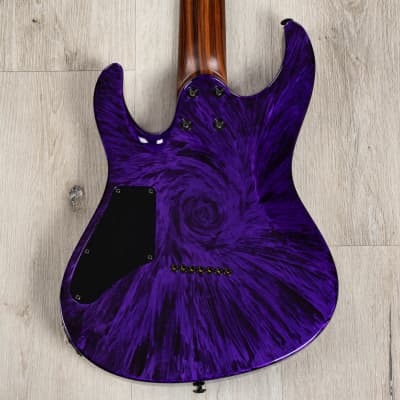 Suhr Custom Modern 7 7-String Guitar, Ebony Fretboard, Pau Ferro Neck Back, Purple Nova image 8