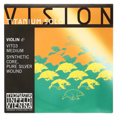 Thomastik-Infeld	VIT03 Vision Titanium Solo Silver-Wound Synthetic Core 4/4 Violin String - D (Medium)