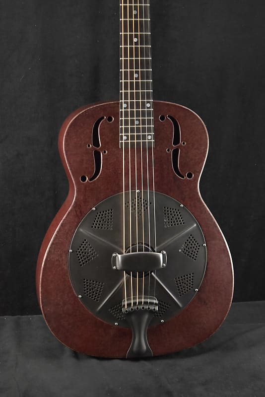 National NRP 14-Fret Steel Body Round Neck Rustic Red image 1
