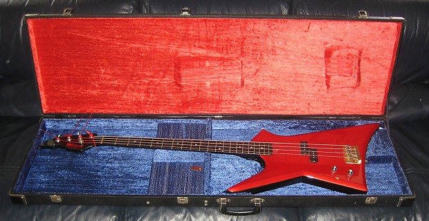 LOWER PRICE! Westone Raider I w/ohsc One of a kind custom factory build LEFTY p-bass explorer style image 1