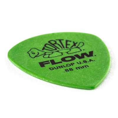 Dunlop 558P088 Tortex Flow Standard Pack, 12 Picks, 0.88mm, Green image 2