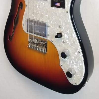 Fender American Vintage II 1972 Telecaster Thinline, Semi-Hollow Ash Body,Maple Fingerboard, 3-Color Sunburst, HSC 2023 image 4