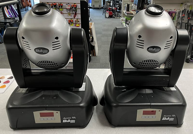 American DJ Dj Spot 250 Moving Head Light PAIR Reverb
