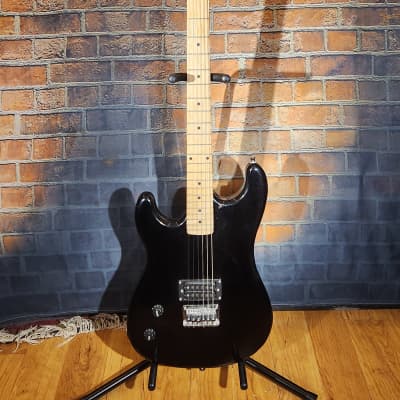 Davison S-Style Left-Handed Electric Guitar Black image 1