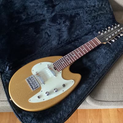Hammertone 12 string mando guitar 1999 - Hammerite gold for sale