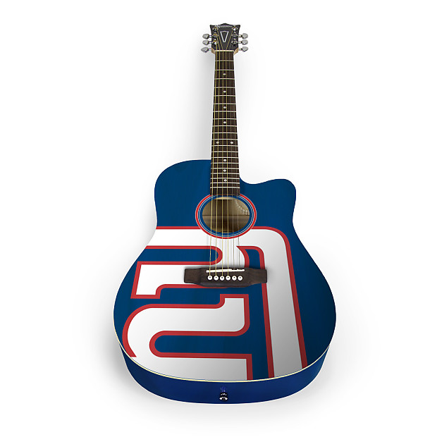 Woodrow New York Giants Acoustic Guitar Graphic image 1