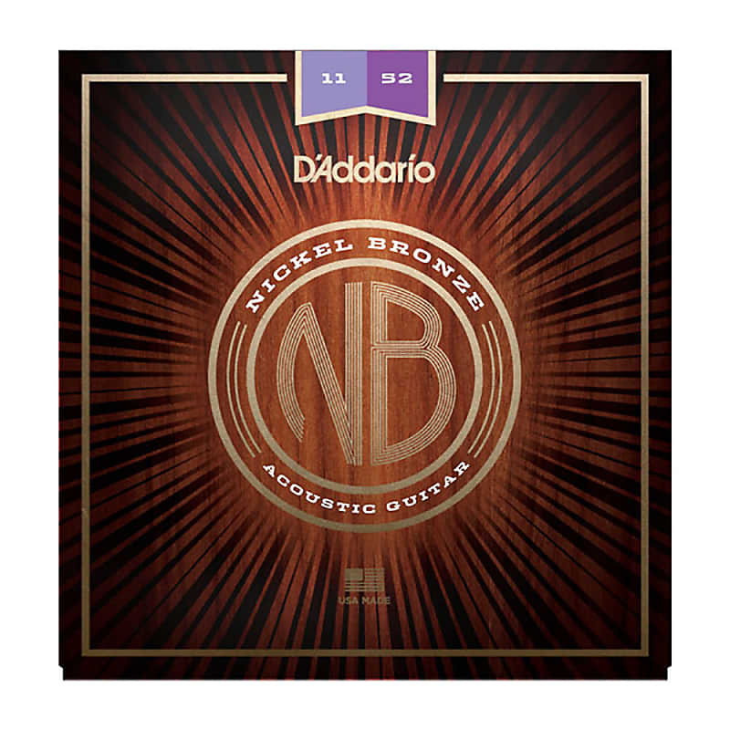 Daddario 11-52 Nickel Bronze Acoustic Set - Custom Light image 1
