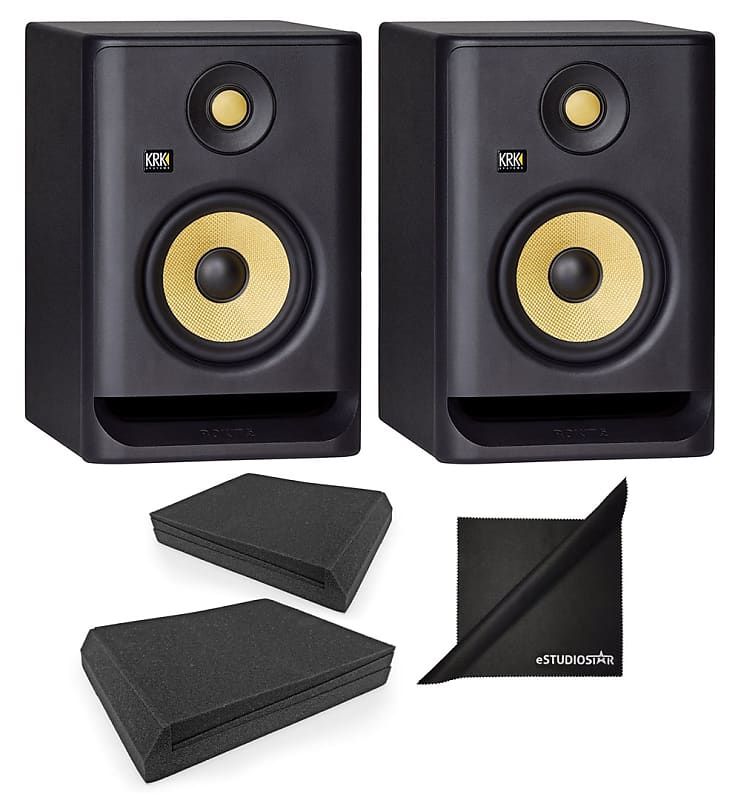 KRK ROKIT RP5G4 5'' 2-Way Active Studio Monitoring Speakers (Single, Black) image 1