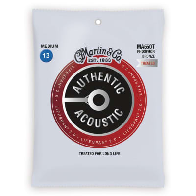 Martin Strings Phosphor Bronze Treated Acoustic Guitar Strings 13-56 MA550T for sale