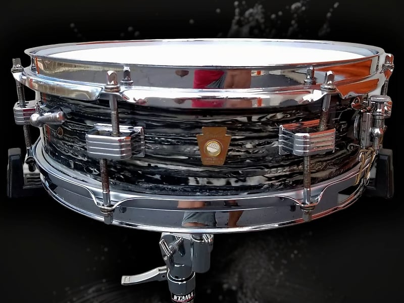 1960's Ludwig Black Oyster Pearl Piccolo Snare Drum