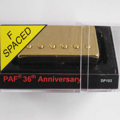 DiMarzio F-Spaced PAF 36th Anniversary Neck W/Gold Cover DP 103