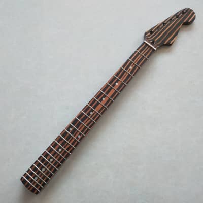 Gloss Zebra Wood Stratocaster Strat Style Guitar Neck Reverb