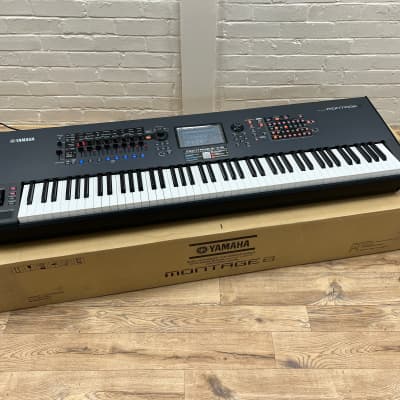 Second Hand Yamaha Montage 8 Workstation Keyboard; Serial No: BAAX01002