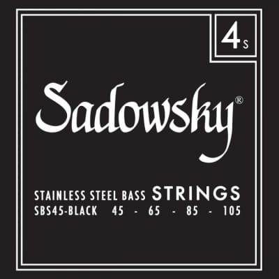 SADOWSKY SBS 45-1 Black Label Taperwound 045-105 Saiten für 4-string E-Bass for sale