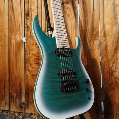 Schecter USA CUSTOM SHOP KM-7 Stage Keith Merrow - Pacific Snow 7-String(Autographed) w/ Case (2023) image 11