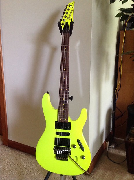 Ibanez neon yellow on sale