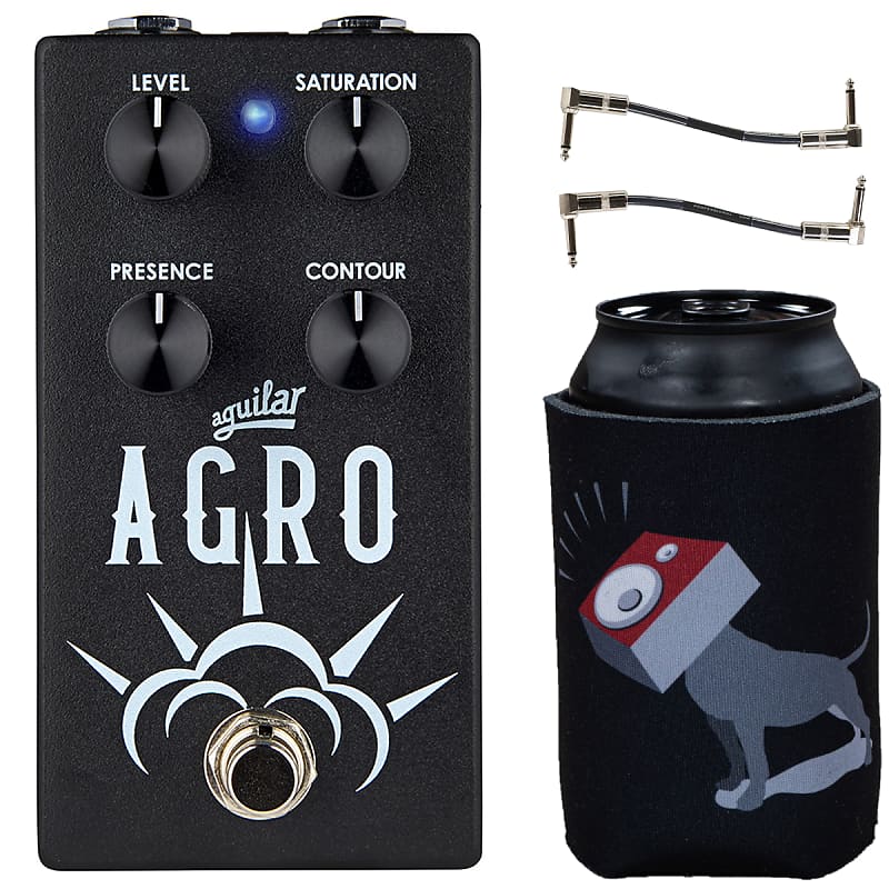 Aguilar Amps Agro V2 Bass Overdrive Effects Pedal w/ Patch | Reverb