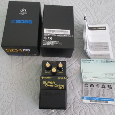 BOSS 40th Anniversary SD-1-4A Super OverDrive Effects Pedal