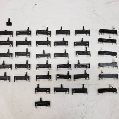 Used Set of 35 Original ARP Quadra Sliders for Refurbishing/Parts/Repair