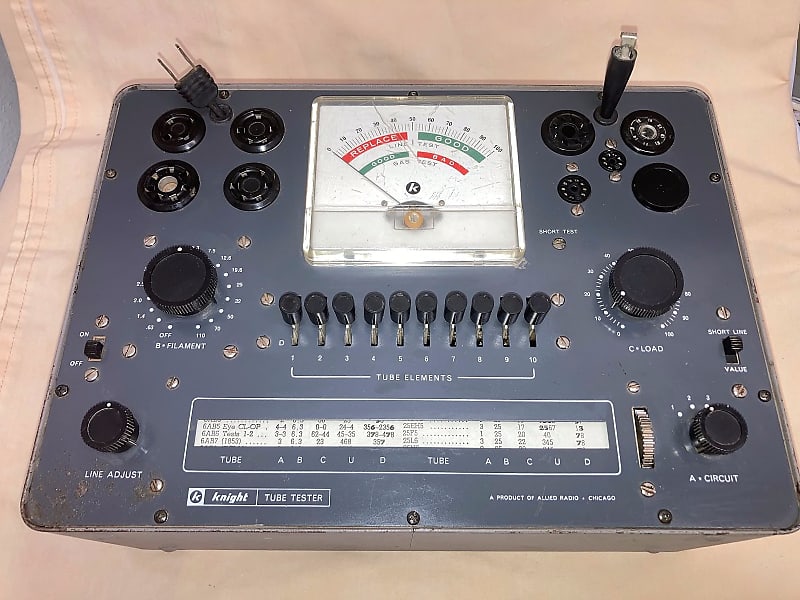 Knight KG-600 Tube Tester with Documentation - Working | Reverb