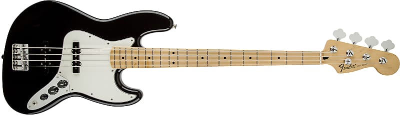 FENDER Standard Jazz Bass® Maple Black | Reverb