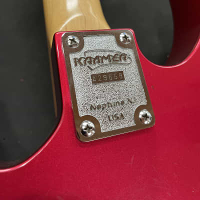 Kramer Focus 6000 1980's Magenta Japanese Built Electric Guitar image 15