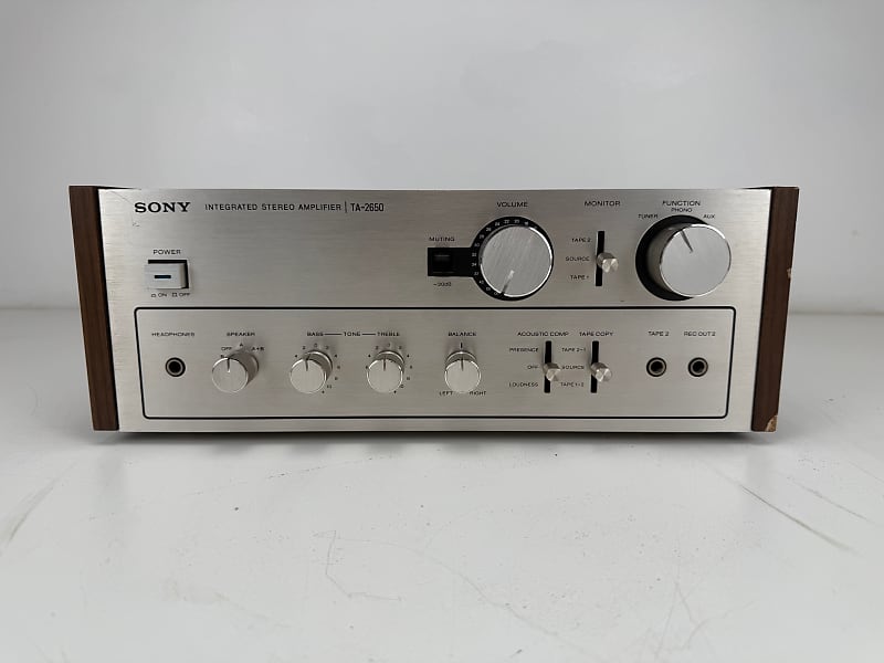 SONY　TA-2650 Sony TA-2650 Integrated Stereo Amplifier Silver - For Parts
