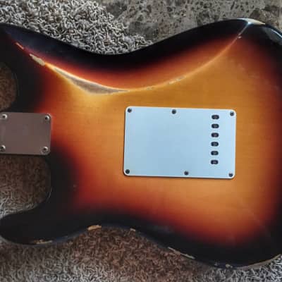 1963 Fender Custom Shop w/Flamed Neck* Stratocaster Relic 3-color sunburst "The 63" 2015 image 6